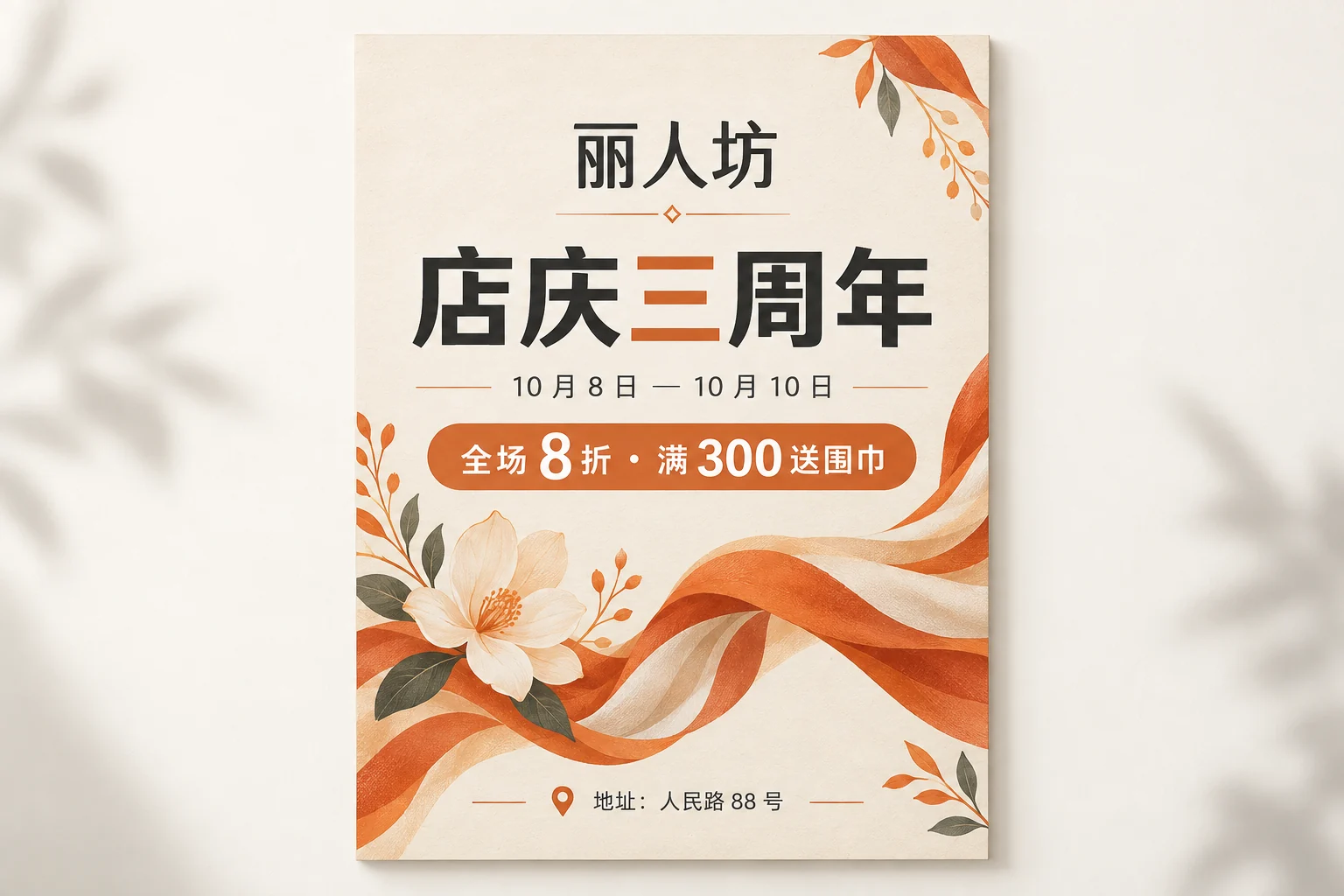 店庆海报