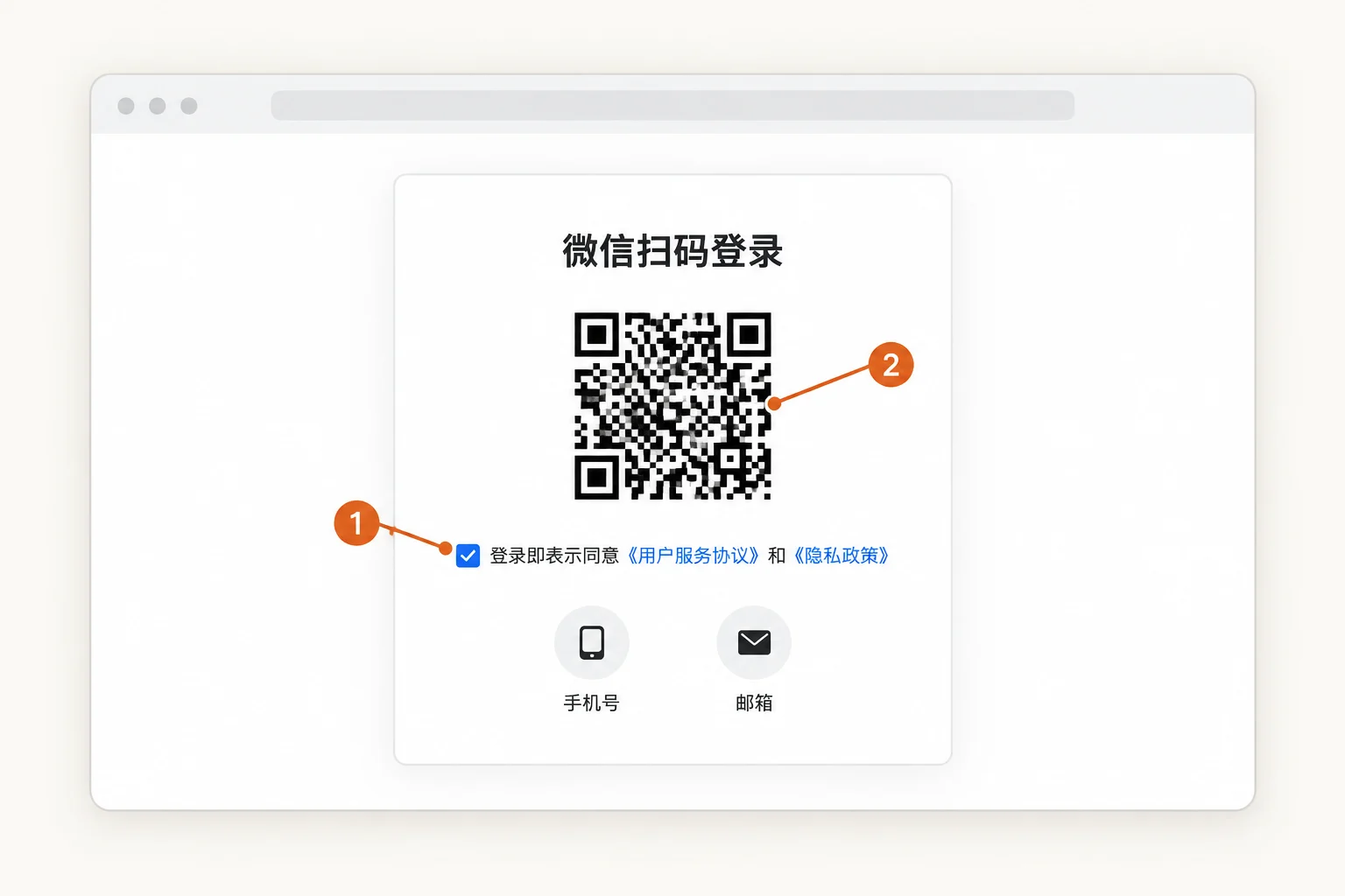 扫码登录页